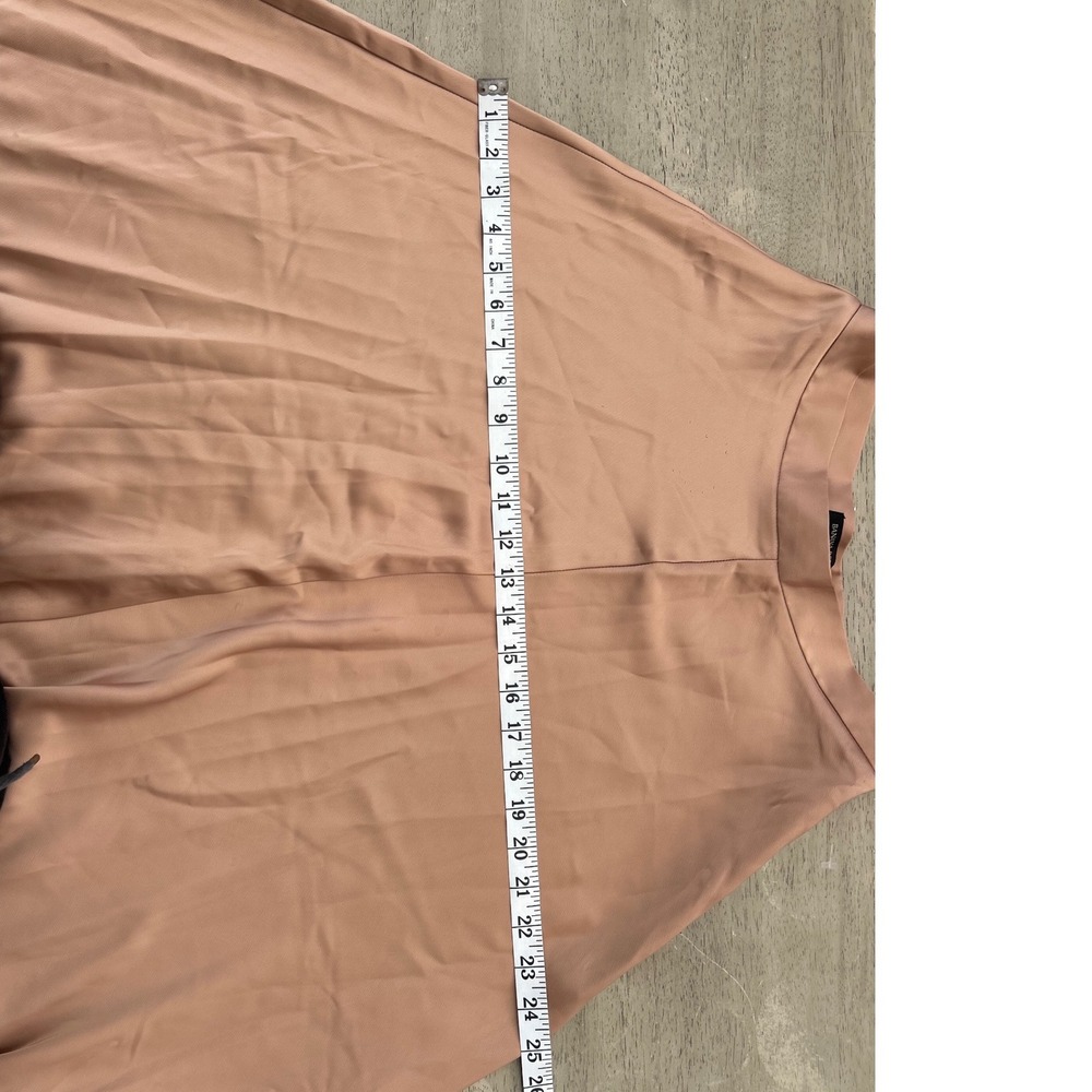 Banana Republic Womens Midi Skirt Pink Satin A-Line Blush Size 6 54023 - Picture 3 of 10